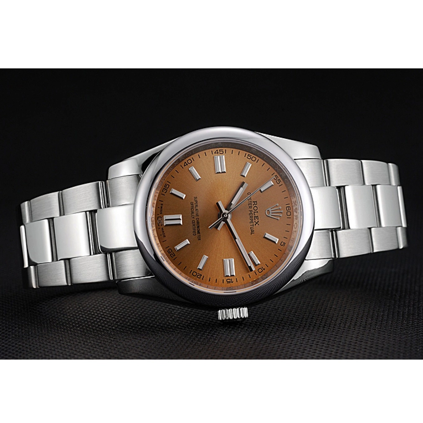 Aaa replica watch Steel Case Stainless Steel 622639 Rolex Bracelet Oyster DateJust Perpetual Stainless Dial Champagne 0804